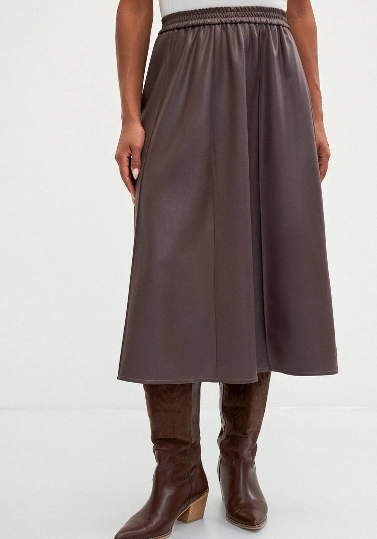 Юбка А-образного кроя трикотажная шир.  750, рис. 4