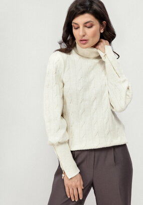 Джемпер с молниями на рукавах