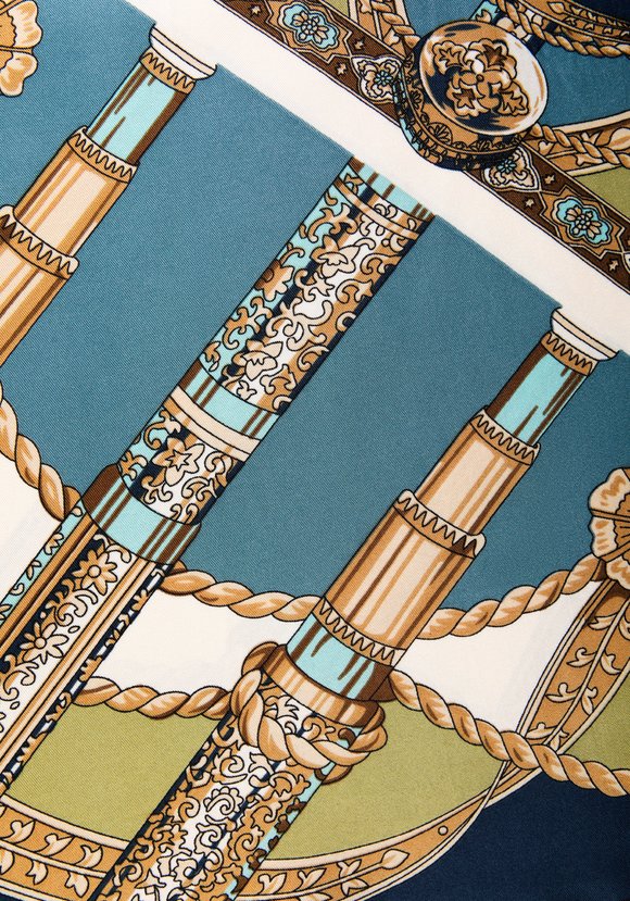 Платок шелковый Клео шир.  580, рис. 8