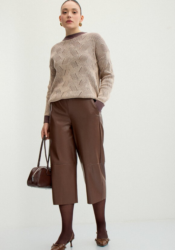 Джемпер с фактурным орнаментом шир.  580, рис. 9