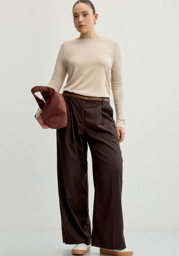 Джемпер базовый однотонный шир.  750, рис. 23