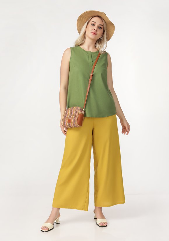 Блуза без рукавов с круглым вырезом шир.  580, рис. 1