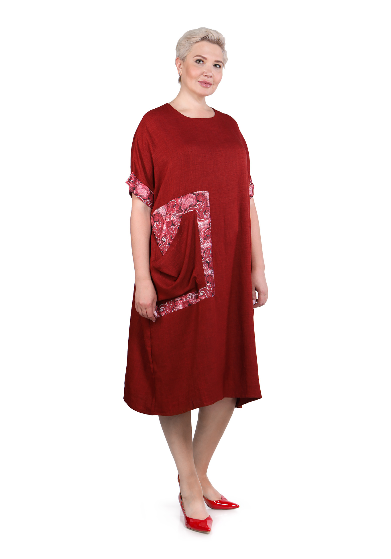 Платье "Восточные чары" Frida, размер 48, цвет красный - фото 1
