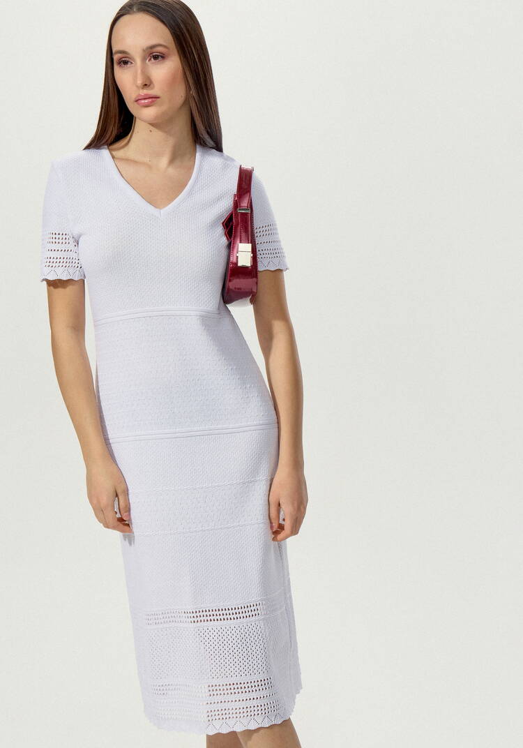 Платье прямого кроя с ажурным краем шир.  750, рис. 21