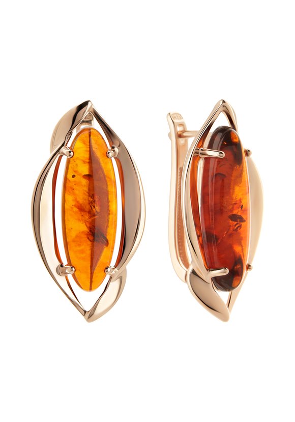 Серебряные  серьги Камелия шир.  580, рис. 2