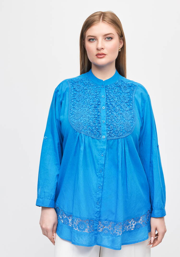 Блуза с кружевом Эстер шир.  750, рис. 17