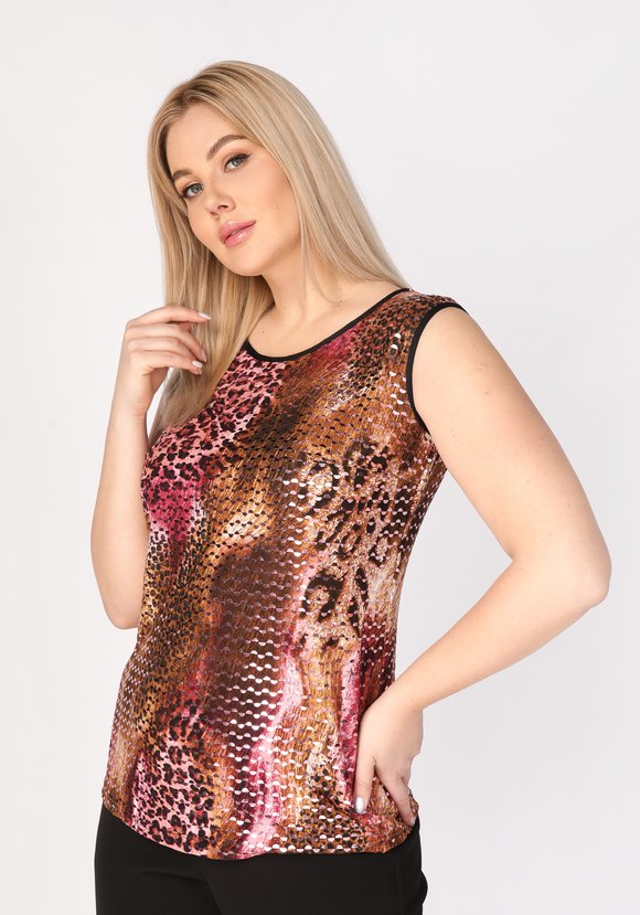 Топ с пайетками Инес шир.  580, рис. 12