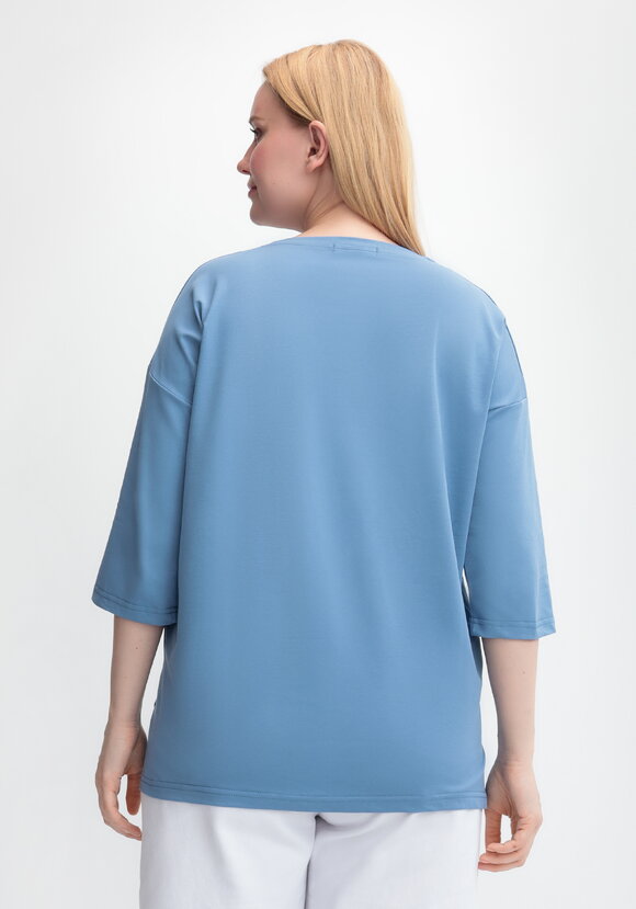 Блуза с принтом цветка и рукавом 3/4 шир.  580, рис. 15