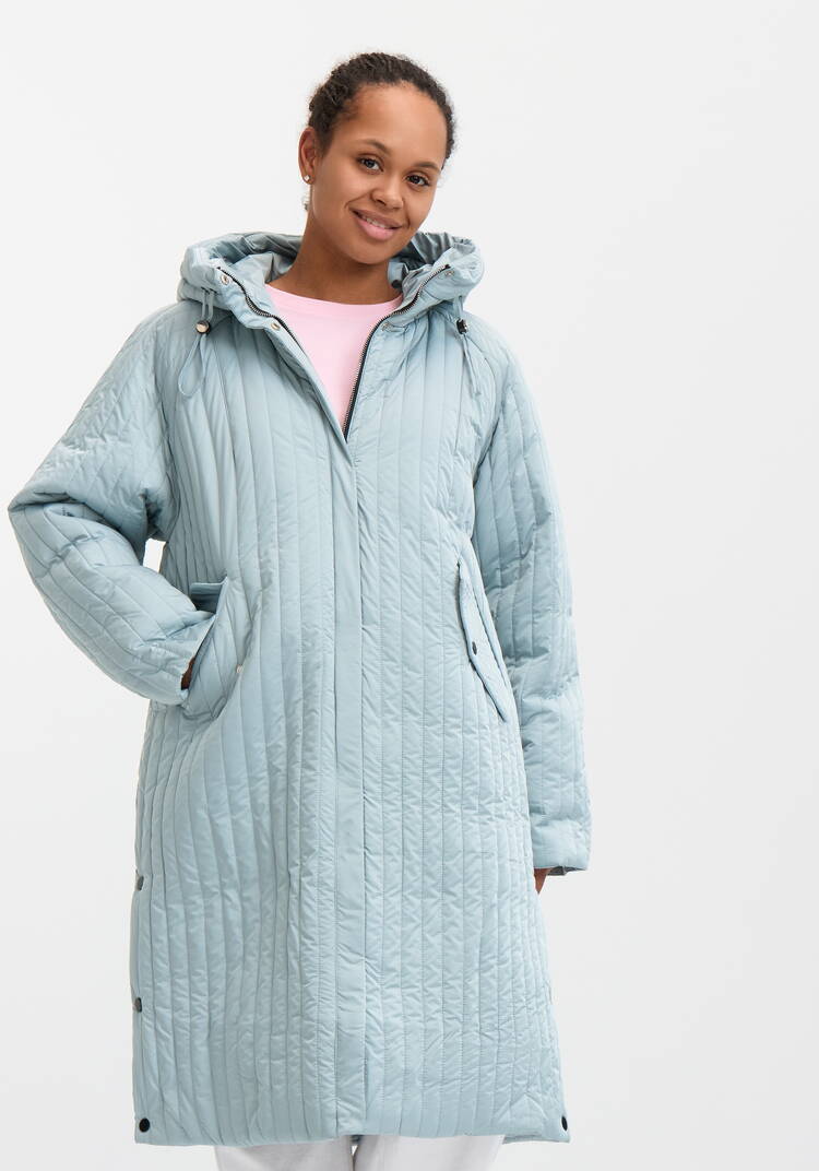 Куртка-пуховик прямого кроя шир.  750, рис. 18