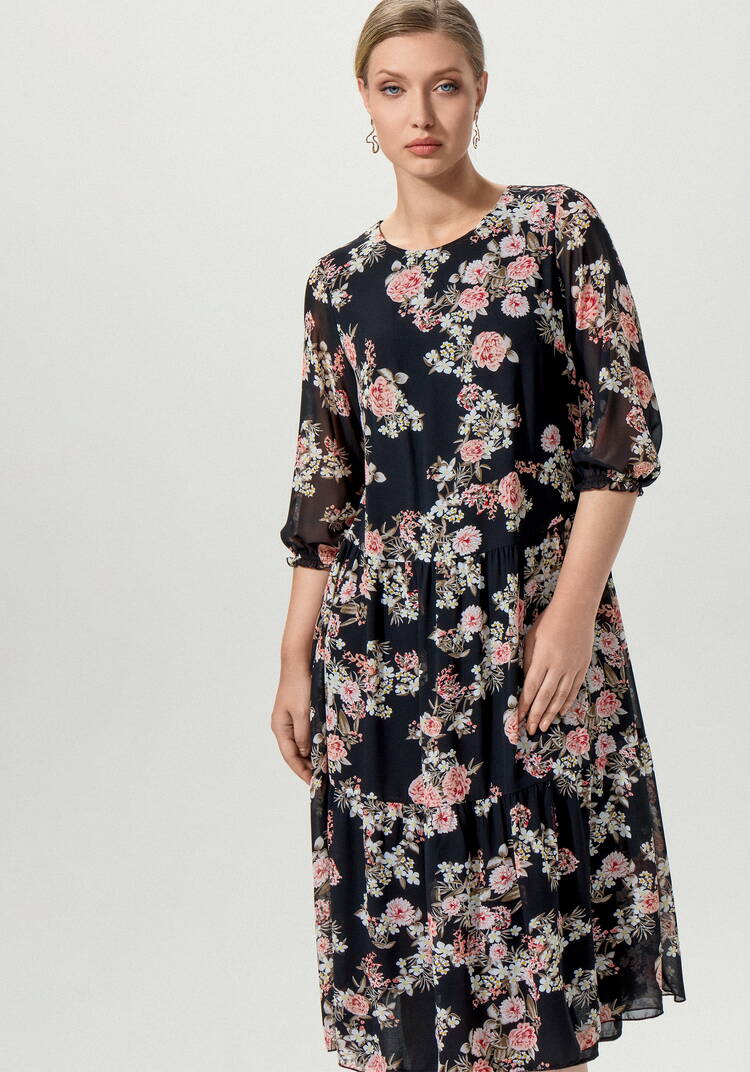 Платье миди свободного кроя шир.  750, рис. 8