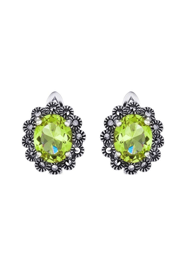 Серебряные серьги  Роксолана шир.  750, рис. 1