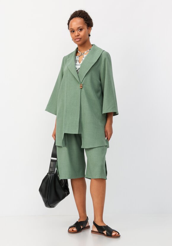 Кардиган с воротником шалька шир.  580, рис. 2