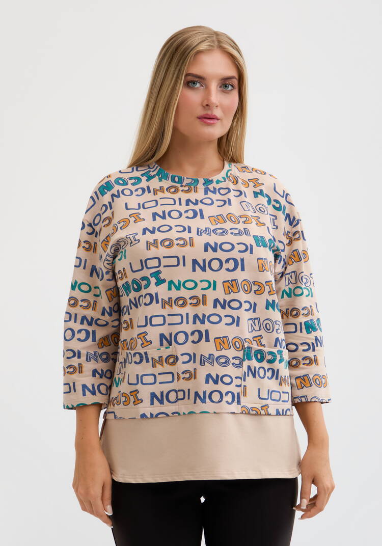 Блуза Евгения шир.  750, рис. 22