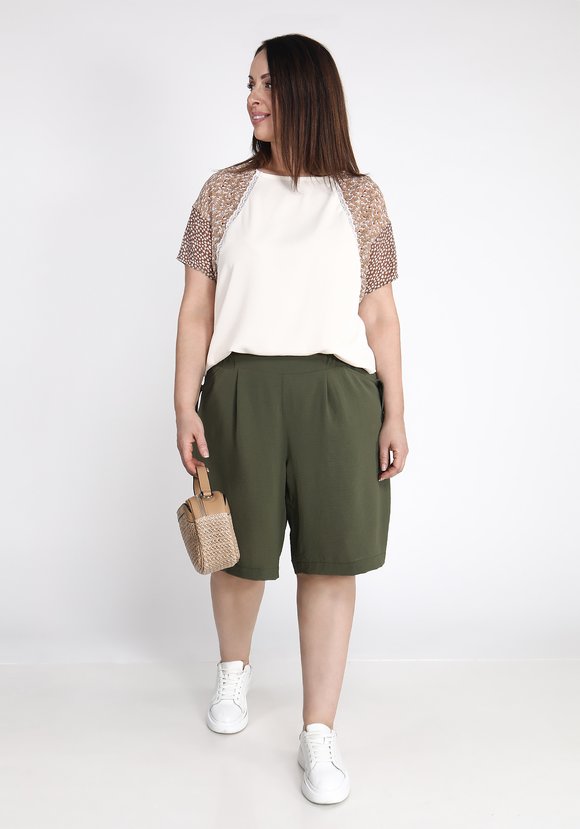 Блуза из трёх видов тканей шир.  580, рис. 3