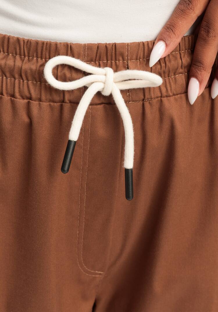 Брюки-бананы с кружевной вставкой шир.  750, рис. 23