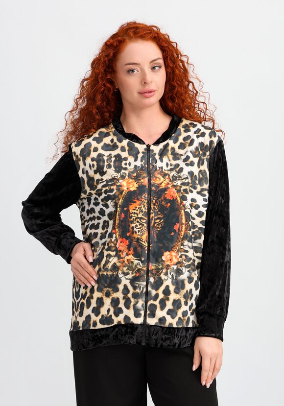 Бомбер Леопард шир.  580, рис. 1