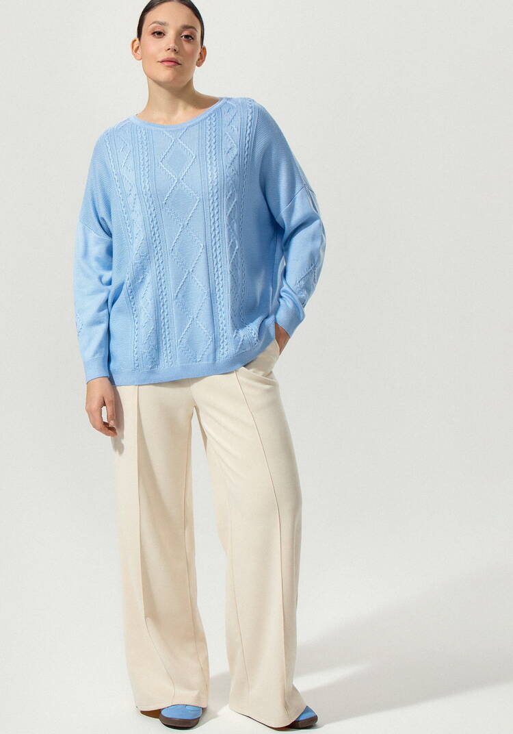 Джемпер женский свободного облегания шир.  750, рис. 33