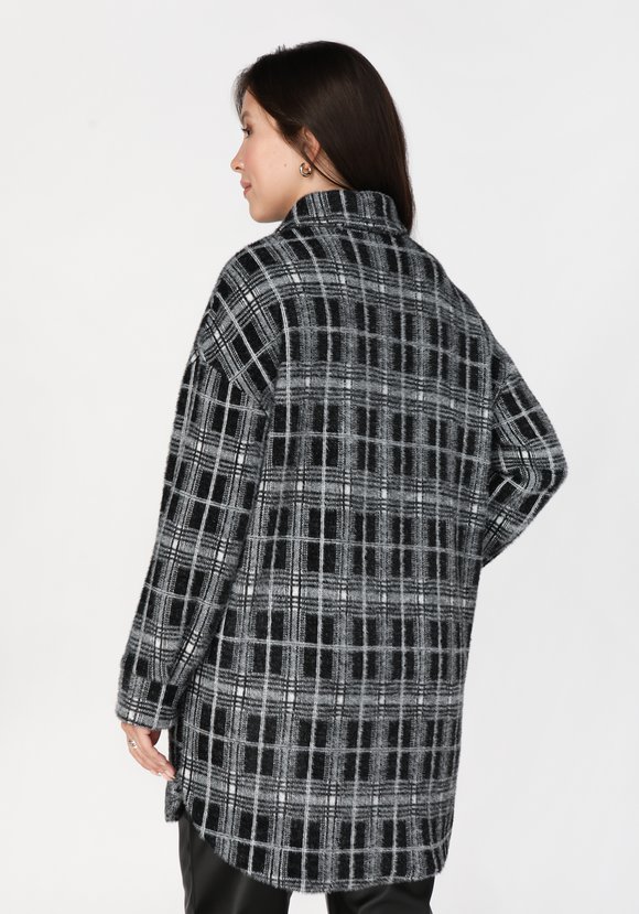 Полупальто на пуговицах с принтом шир.  580, рис. 2