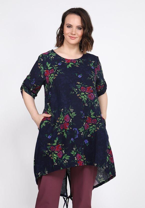 Туника Цветочный рай шир.  580, рис. 6