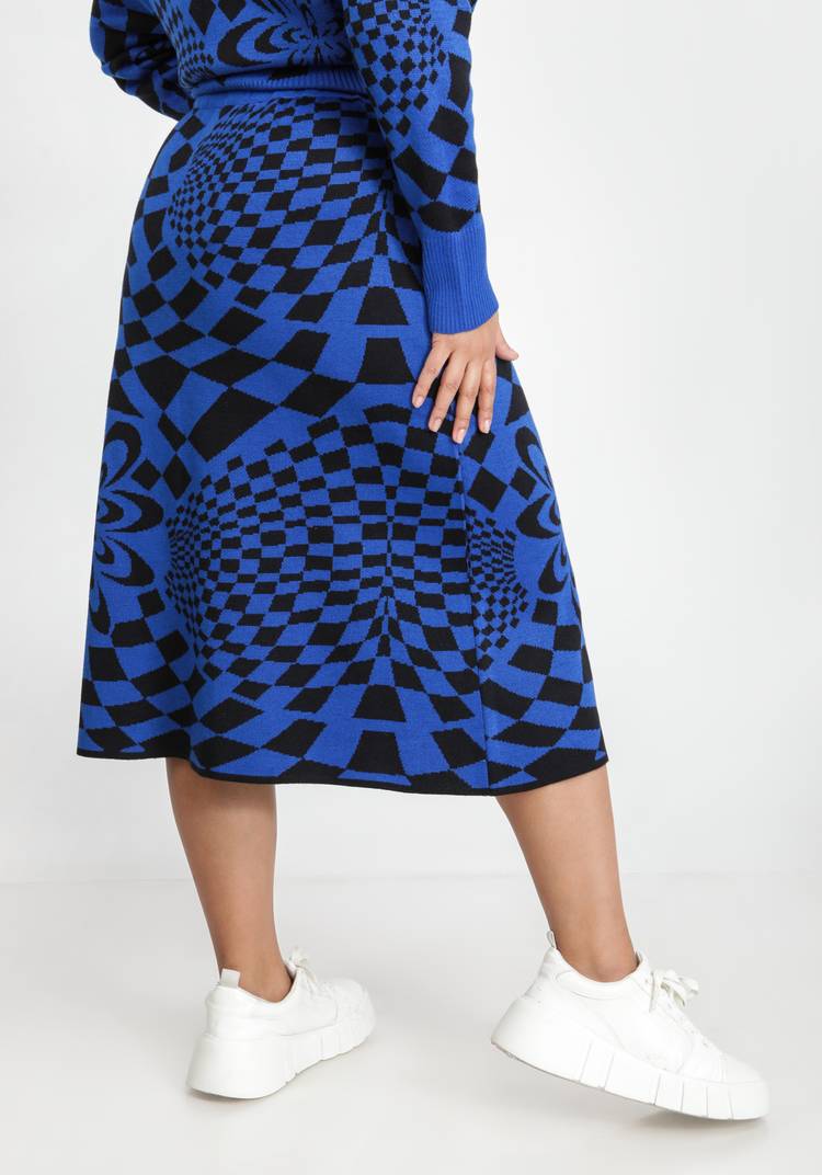 Юбка с абстрактным рисунком шир.  750, рис. 10