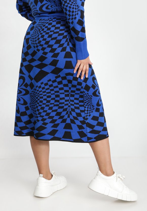 Юбка с абстрактным рисунком шир.  580, рис. 10