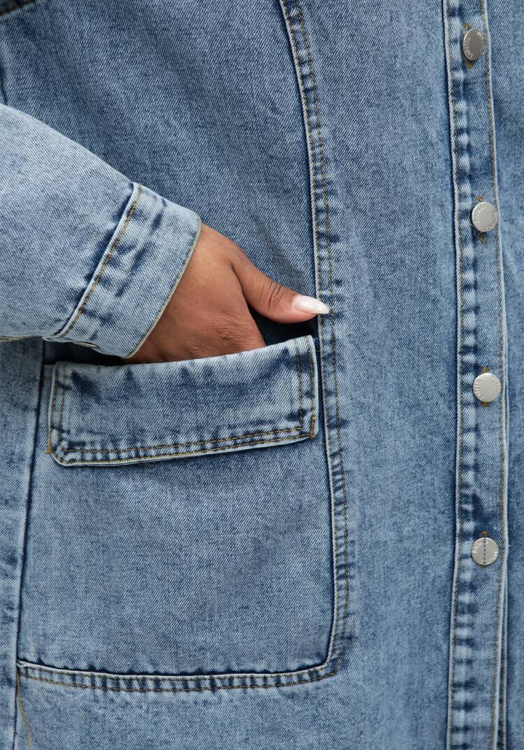 Куртка джинсовая Жизель шир.  750, рис. 5