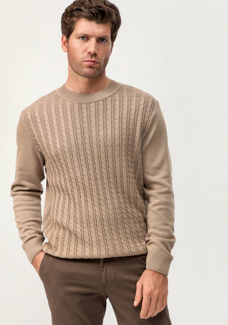 Джемпер с косами на передней полочке шир.  750, рис. 25