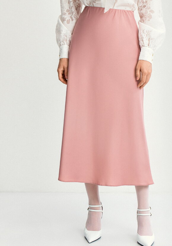 Юбка шелковая А-образного кроя шир.  580, рис. 4
