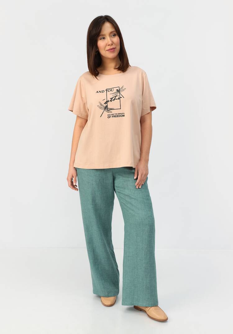 Футболка с дизайнерским принтом шир.  750, рис. 13