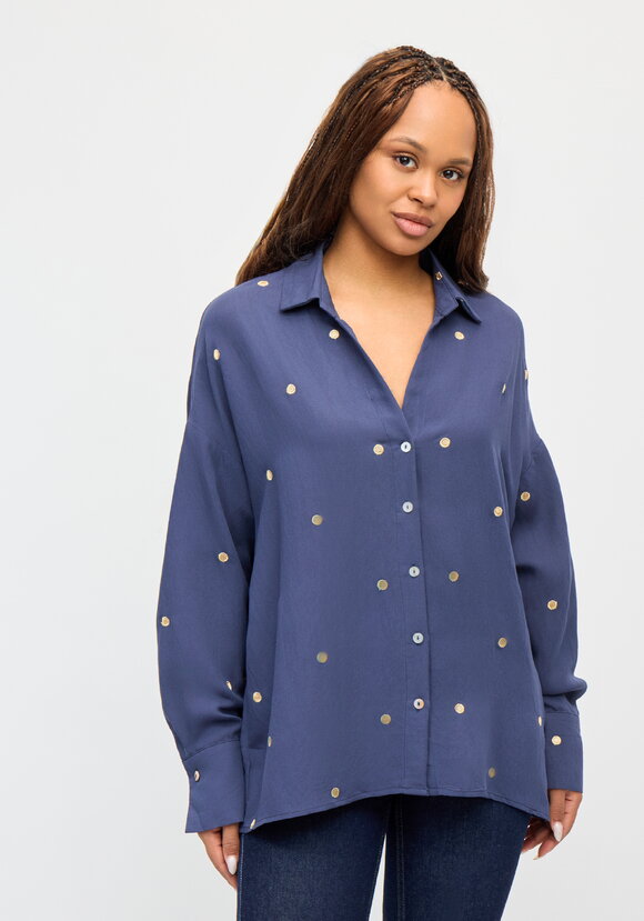 Рубашка с вышивкой Горошек шир.  580, рис. 3