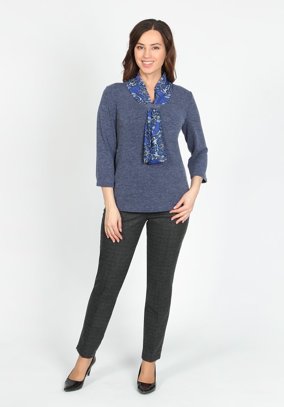 Блуза с галстуком Дебора шир.  580, рис. 6