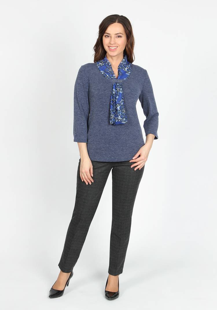 Блуза с галстуком Дебора шир.  750, рис. 6