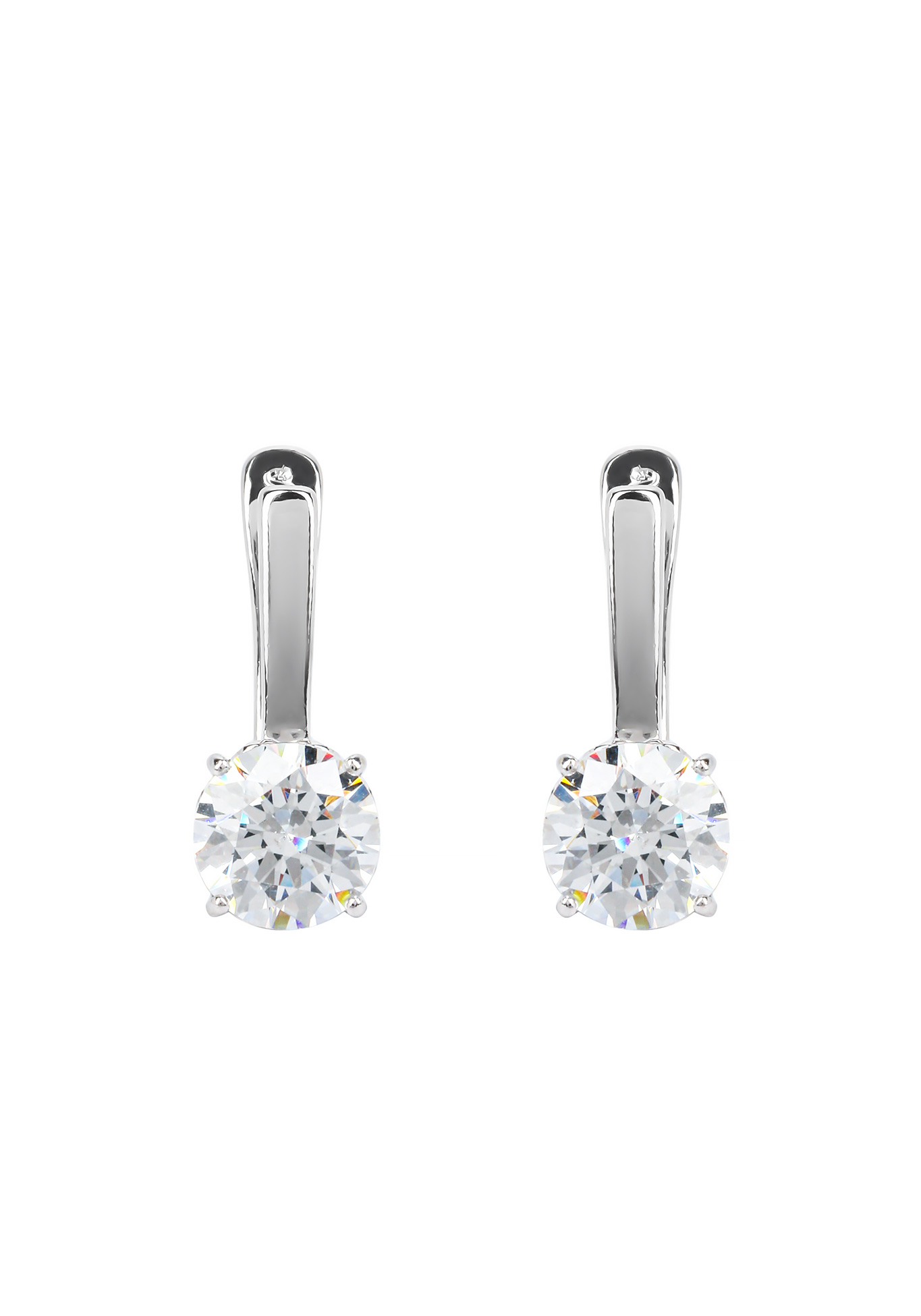 

Серьги серебряные "Нежный каприз", Белый