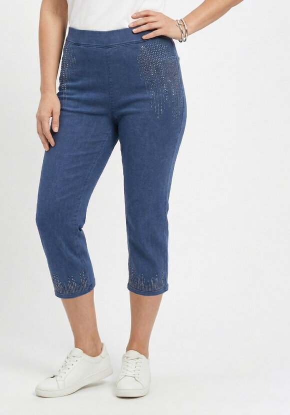 Брюки 7/8 со стразами шир.  580, рис. 8