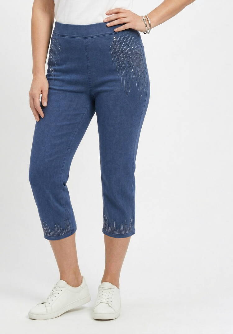 Брюки 7/8 со стразами шир.  750, рис. 8