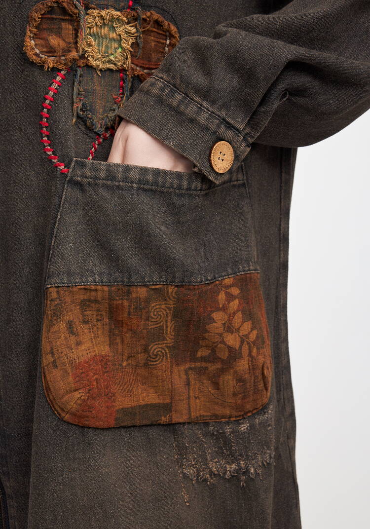 Джинсовая куртка Дыхание леса шир.  750, рис. 15