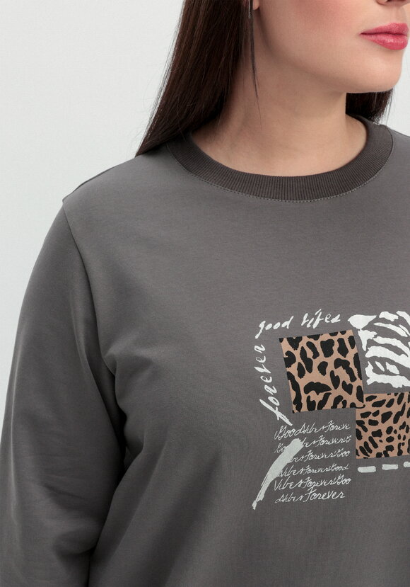 Комплект (брюки и свитшот с принтом) шир.  580, рис. 53