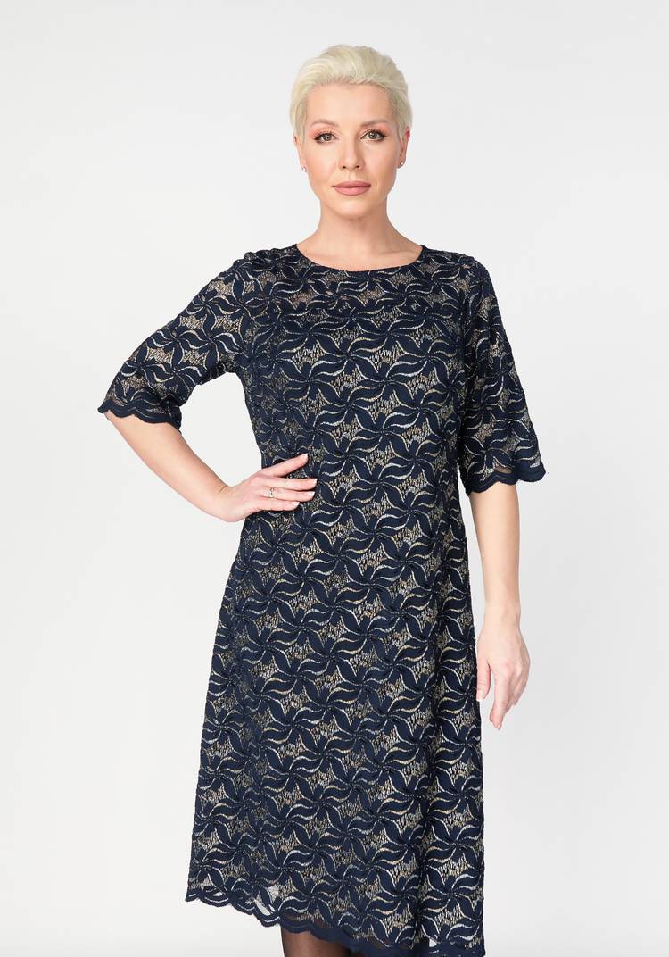 Платье из кружевного полотна Зоя шир.  750, рис. 7