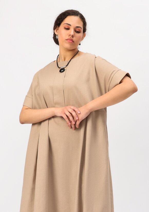 Платье свободного кроя с мягкими складками шир.  580, рис. 2