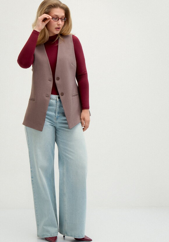 Жилет классический на подкладке шир.  580, рис. 2