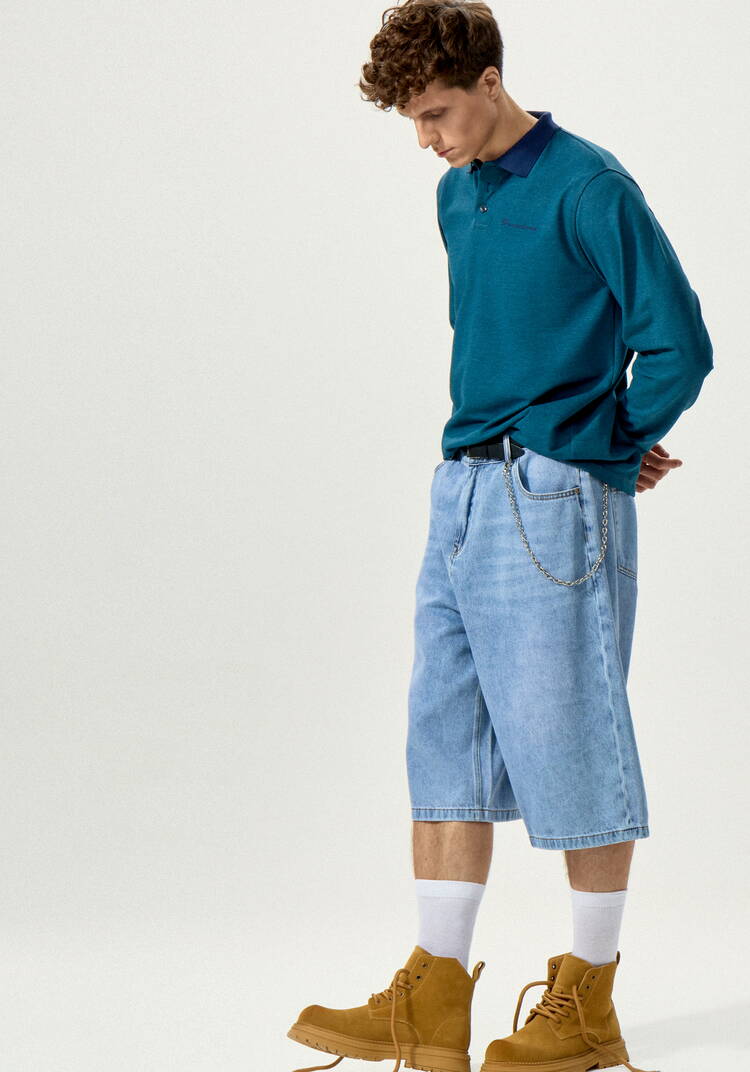 Джемпер-поло с вышивкой на груди шир.  750, рис. 8