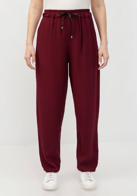 Брюки на кулиске свободного кроя шир.  580, рис. 4