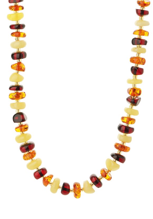 Колье Янтарный закат шир.  580, рис. 7