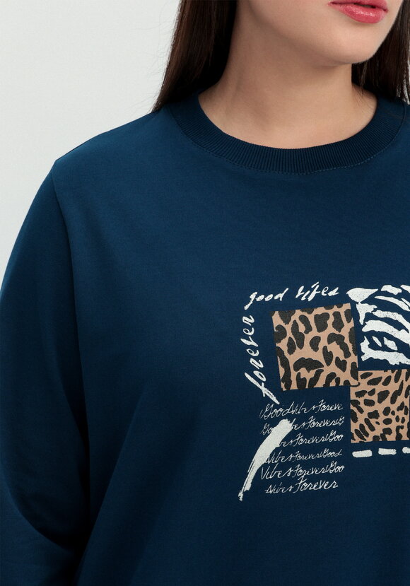 Комплект (брюки и свитшот с принтом) шир.  580, рис. 15