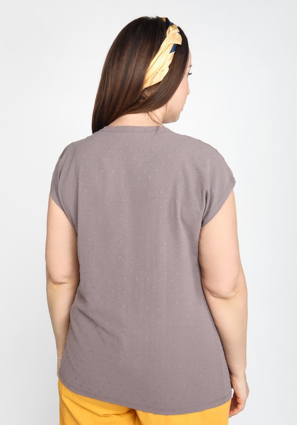 Топ однотонный со спущенным рукавом шир.  580, рис. 11