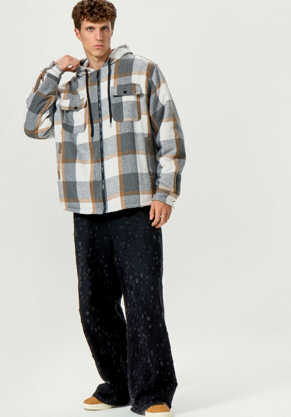 Рубашка с капюшоном и подкладом из шерпы шир.  580, рис. 38