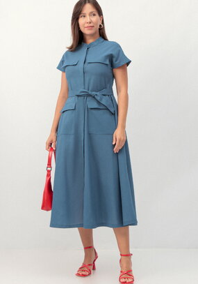 Платье-сафари А-силуэта