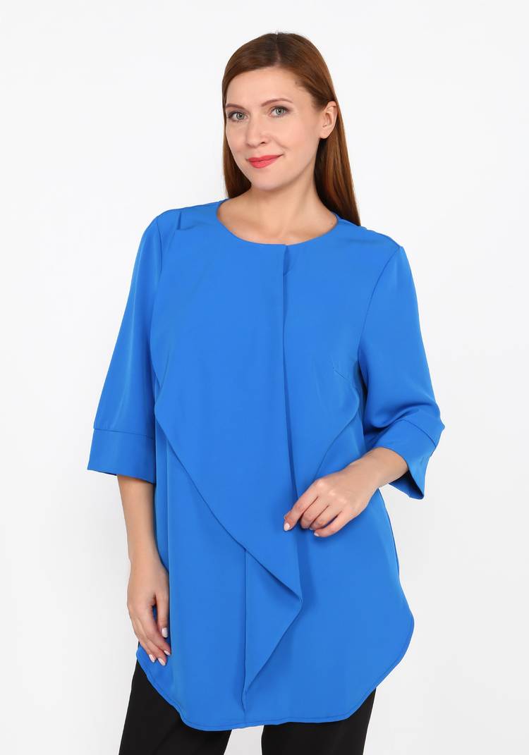 Блуза с воланом и рукавом 3/4 шир.  750, рис. 4