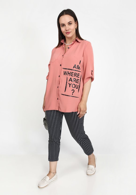 Блуза Любимые слова шир.  580, рис. 5