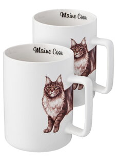 Кружки из фарфора Любимцы, 2 шт.